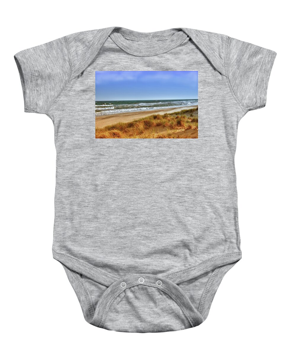 Beach Baby Onesie featuring the photograph Missing the Beach by Anthony M Davis