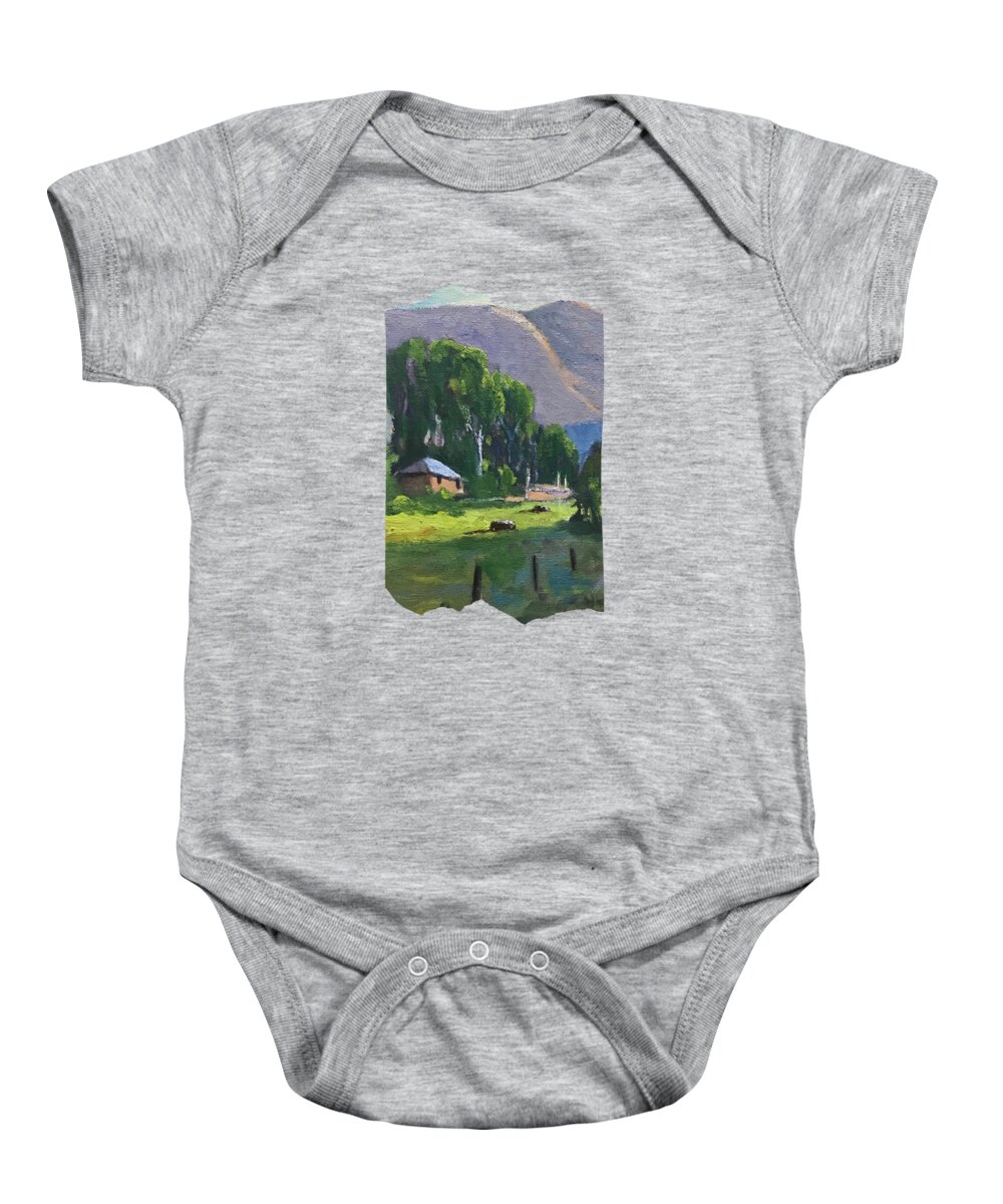 Impressionism Baby Onesie featuring the painting Morning Peace by Lisa Marie Smith