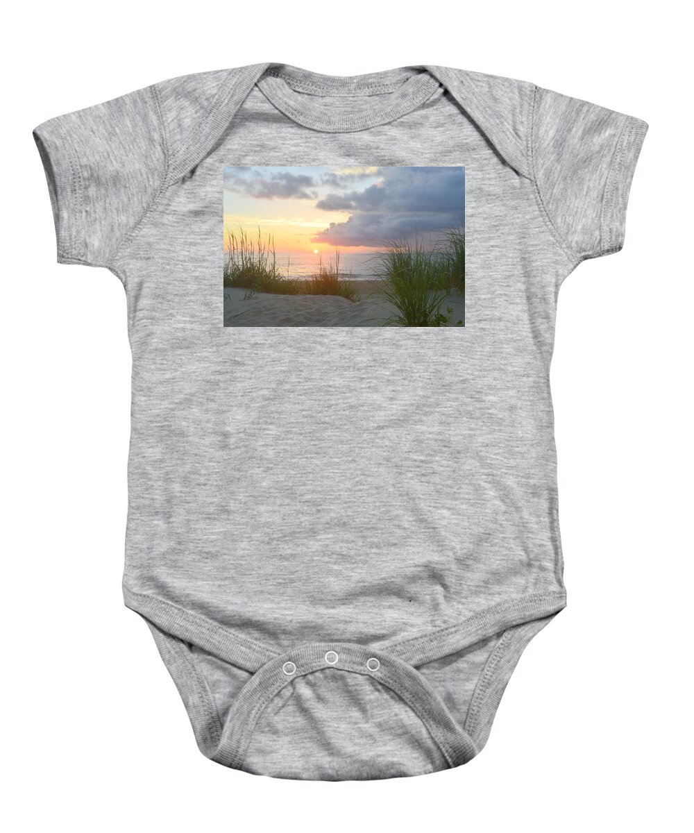 Barbara Bell Baby Onesie featuring the photograph Nags Head July 8 by Barbara Ann Bell