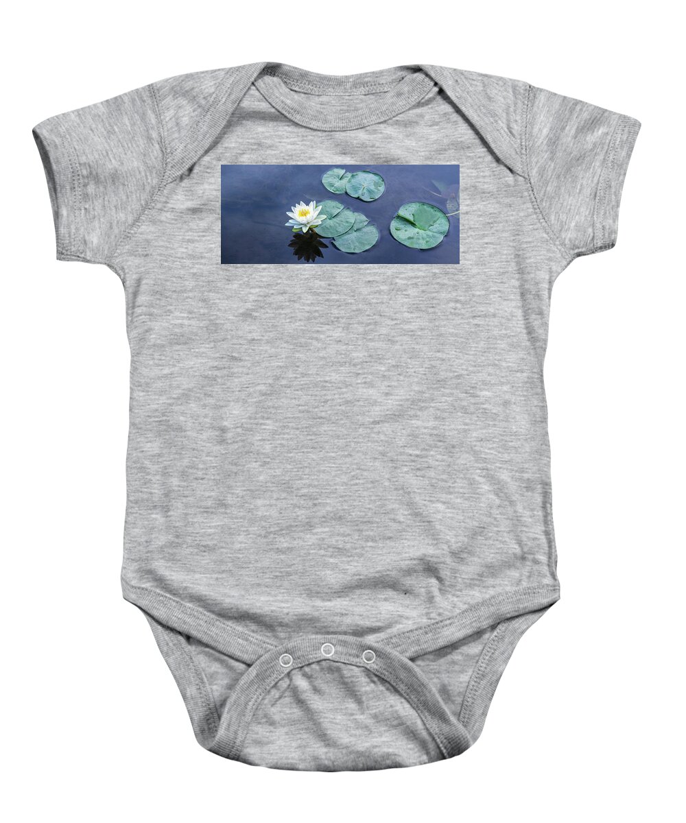 White Baby Onesie featuring the photograph Named for a Nymph Panorama by Marianne Campolongo