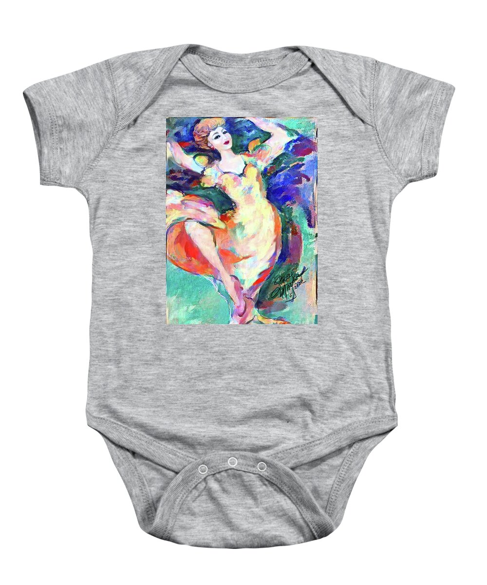 Figurative Art Baby Onesie featuring the digital art New Dancing Shoes 02 by Stacey Mayer