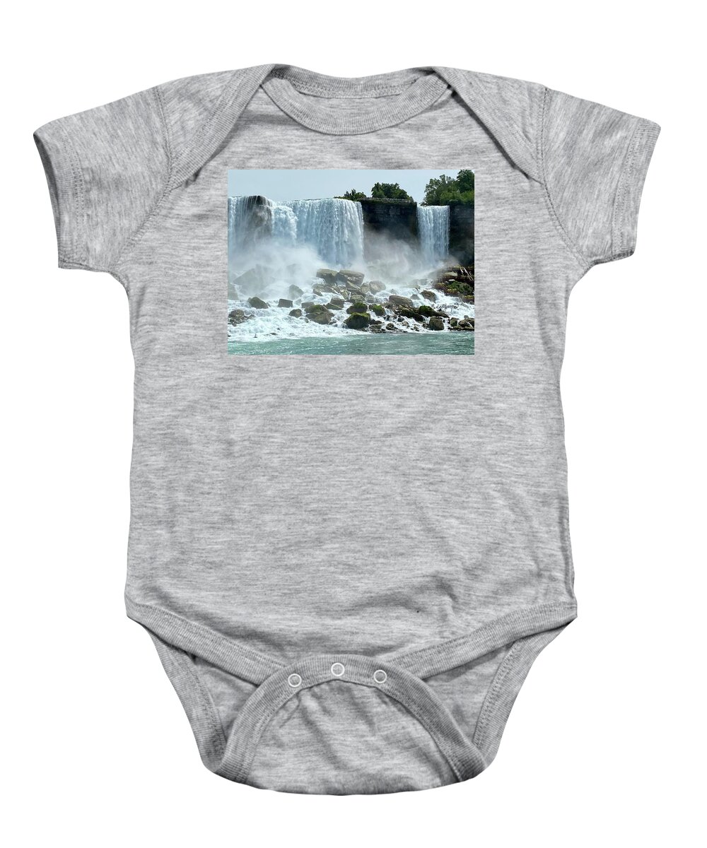 Niagara Falls Baby Onesie featuring the photograph Niagara Falls by Medge Jaspan