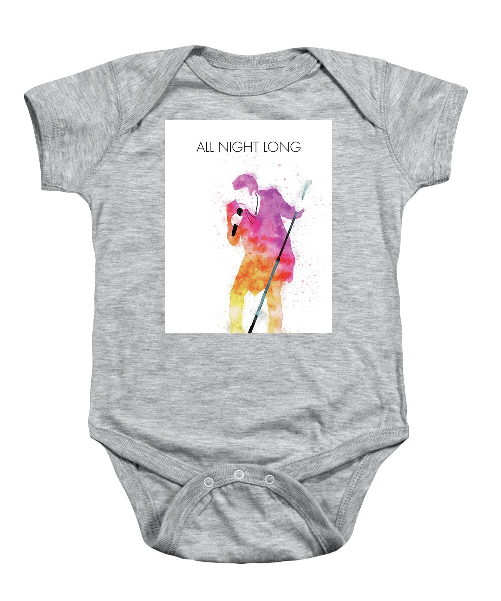 Lionel Baby Onesie featuring the digital art No130 MY LIONEL RICHIE Watercolor Music poster by Chungkong Art