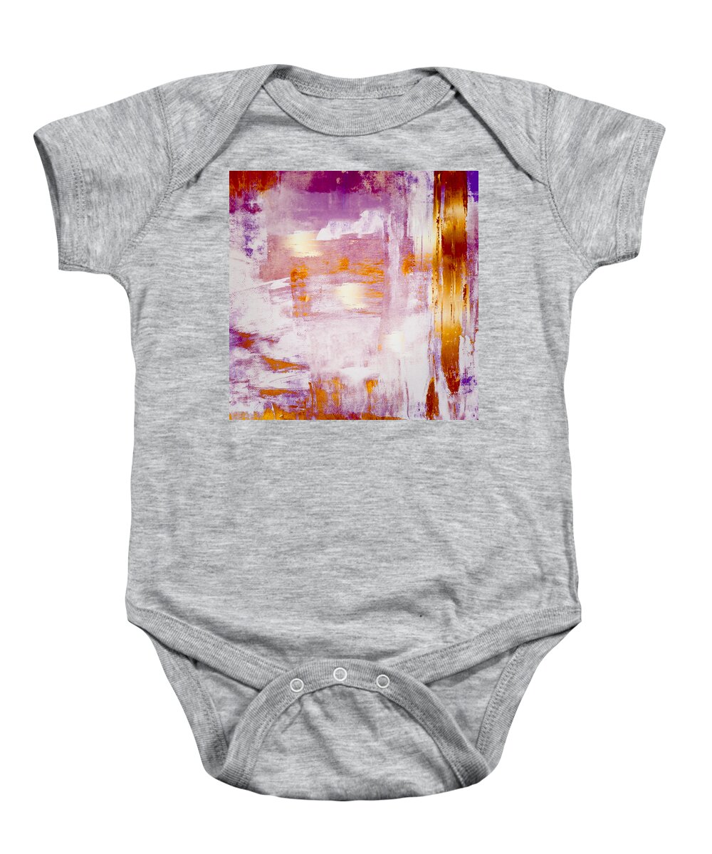 Abstract Art Baby Onesie featuring the digital art Nobility by Canessa Thomas