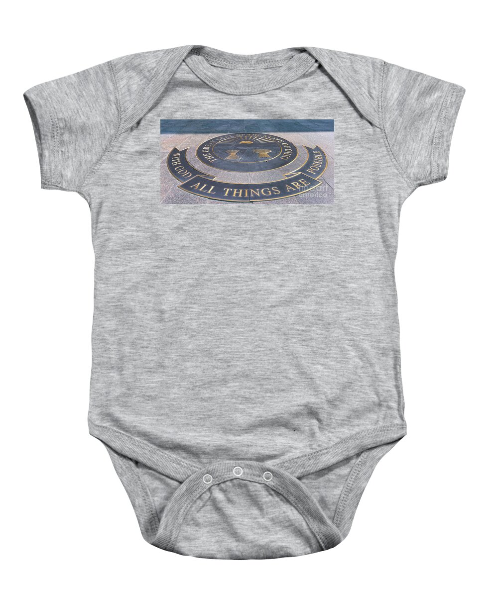 Ohio Seal Baby Onesie featuring the photograph Ohio State Seal 2421 by Jack Schultz