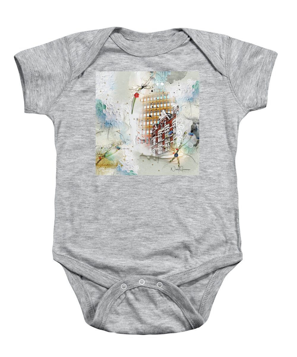 London Baby Onesie featuring the digital art Old and New - High Holborn by Nicky Jameson
