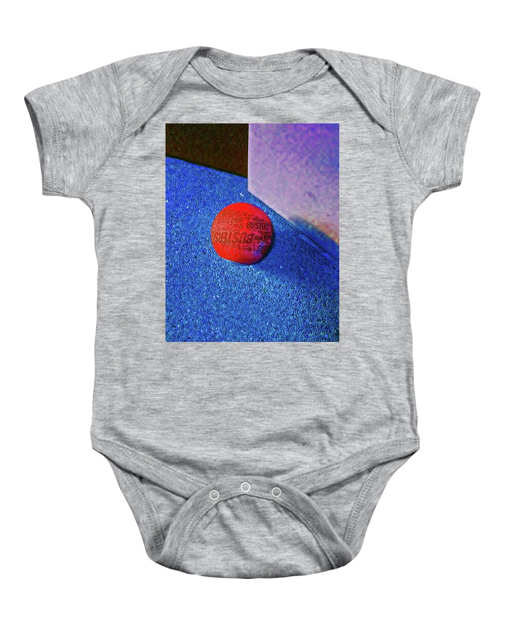Color Baby Onesie featuring the photograph Ground Ball by Andrew Lawrence