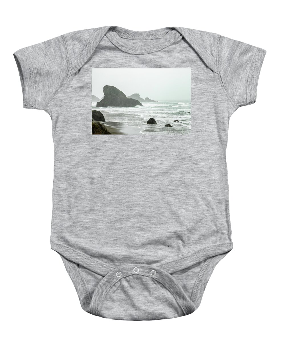 Landscape Baby Onesie featuring the photograph Oregon Coast-2 by Claude Dalley