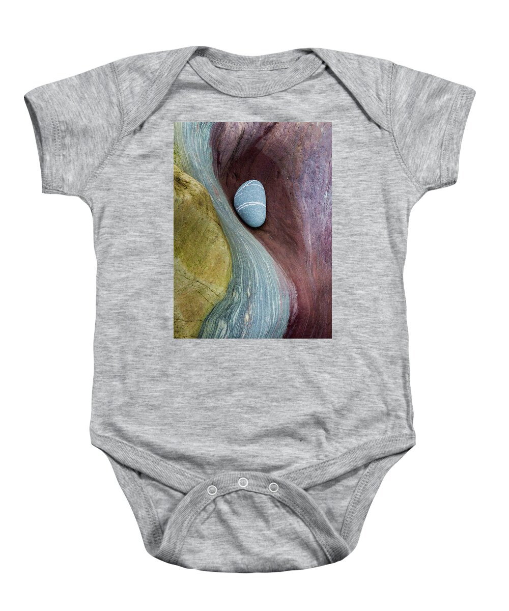 Pebble Baby Onesie featuring the photograph Out of Time by Anita Nicholson