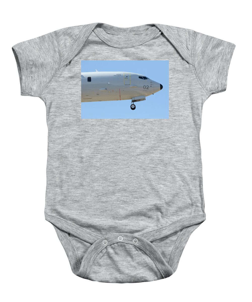 Boeing P 8 Poseidon Baby Onesie featuring the photograph P-8A Poseidon MPA1 by Airpower Art