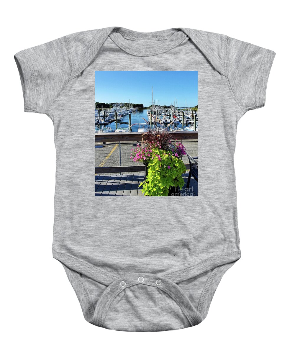 Landscape Baby Onesie featuring the photograph Perfect Day for the Ferry by Sharon Williams Eng