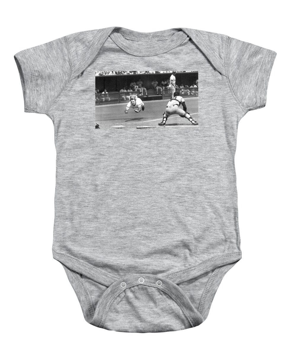 Pete Baby Onesie featuring the photograph Pete Rose by Action