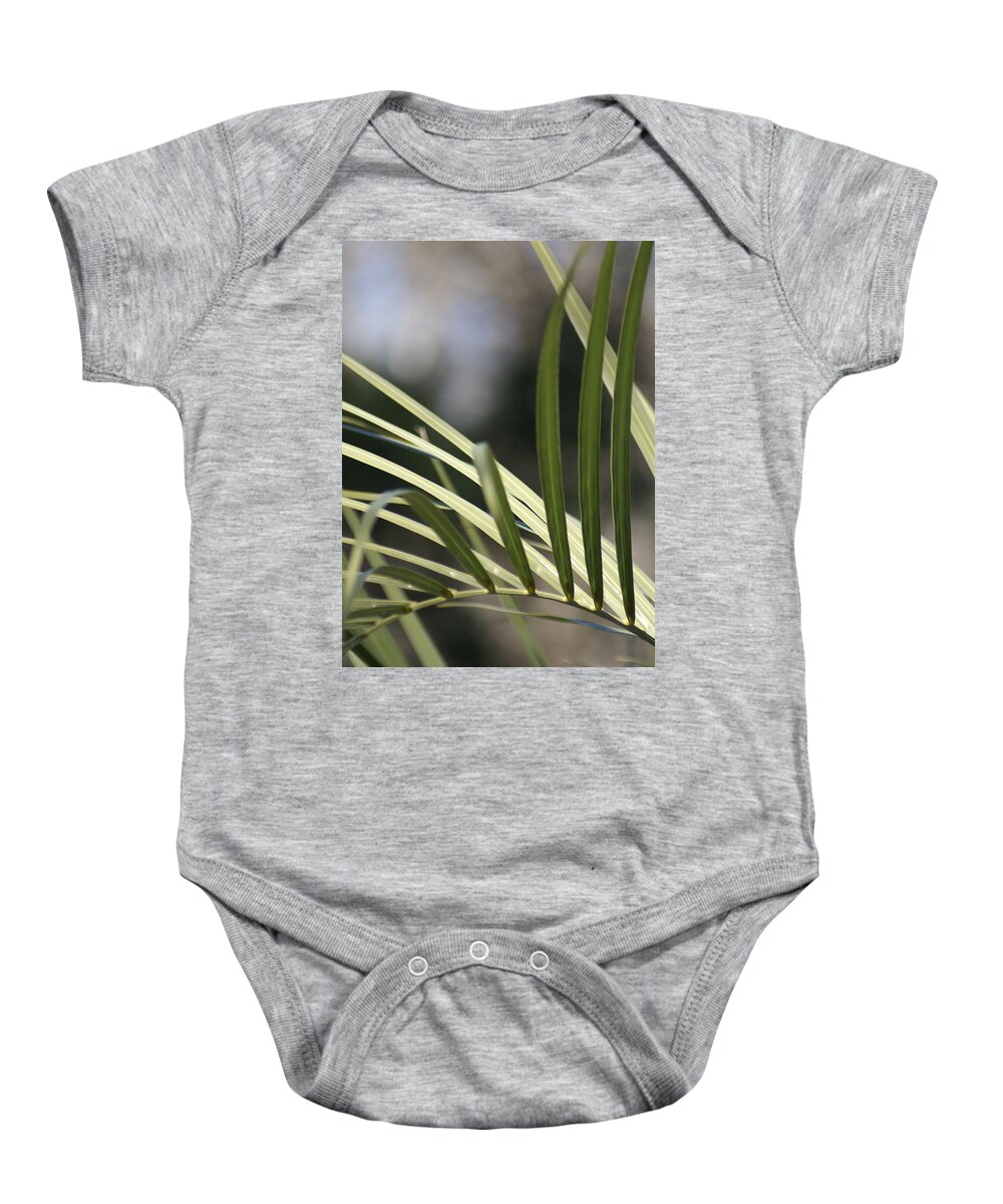  Baby Onesie featuring the photograph Pindo Palm Frond by Heather E Harman