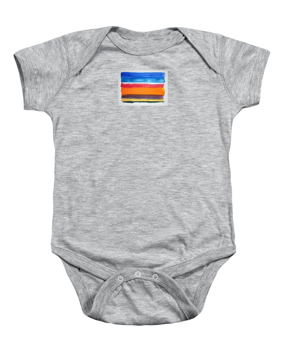 Watercolor Baby Onesie featuring the painting Portland Light by John Klobucher
