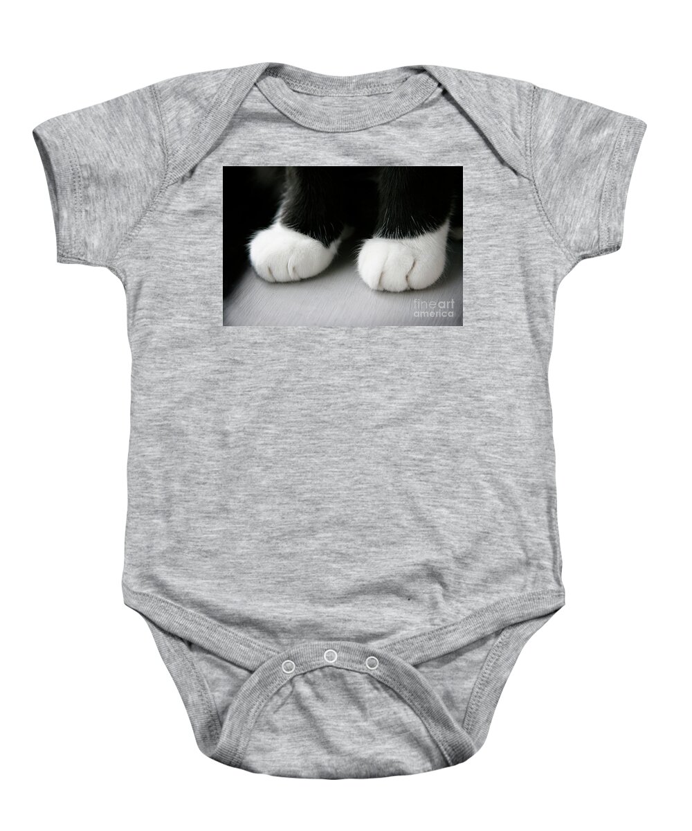 Cats Baby Onesie featuring the photograph Purrrrfect Boots by Renee Spade Photography