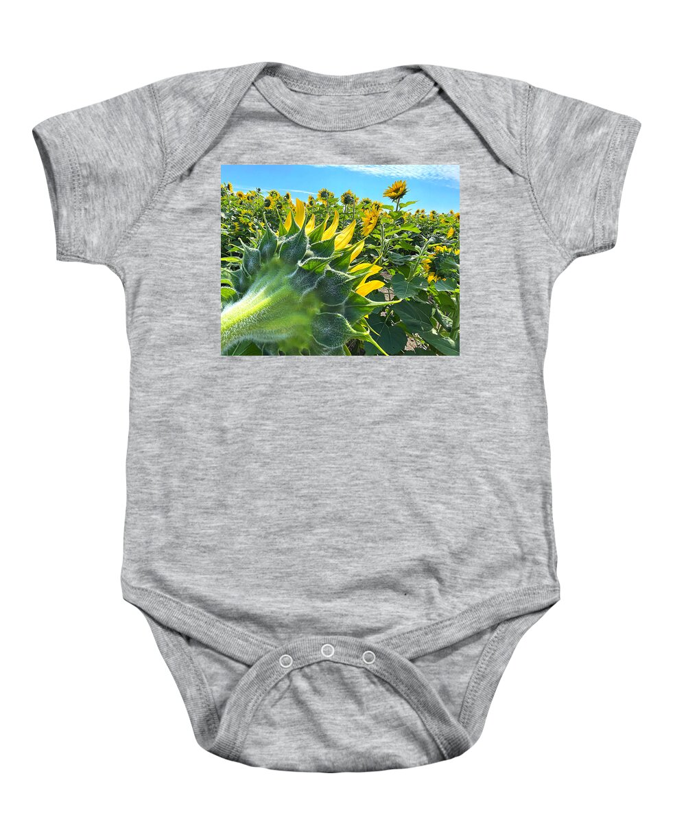 Sunflower Baby Onesie featuring the photograph Radar Love by Lee Darnell