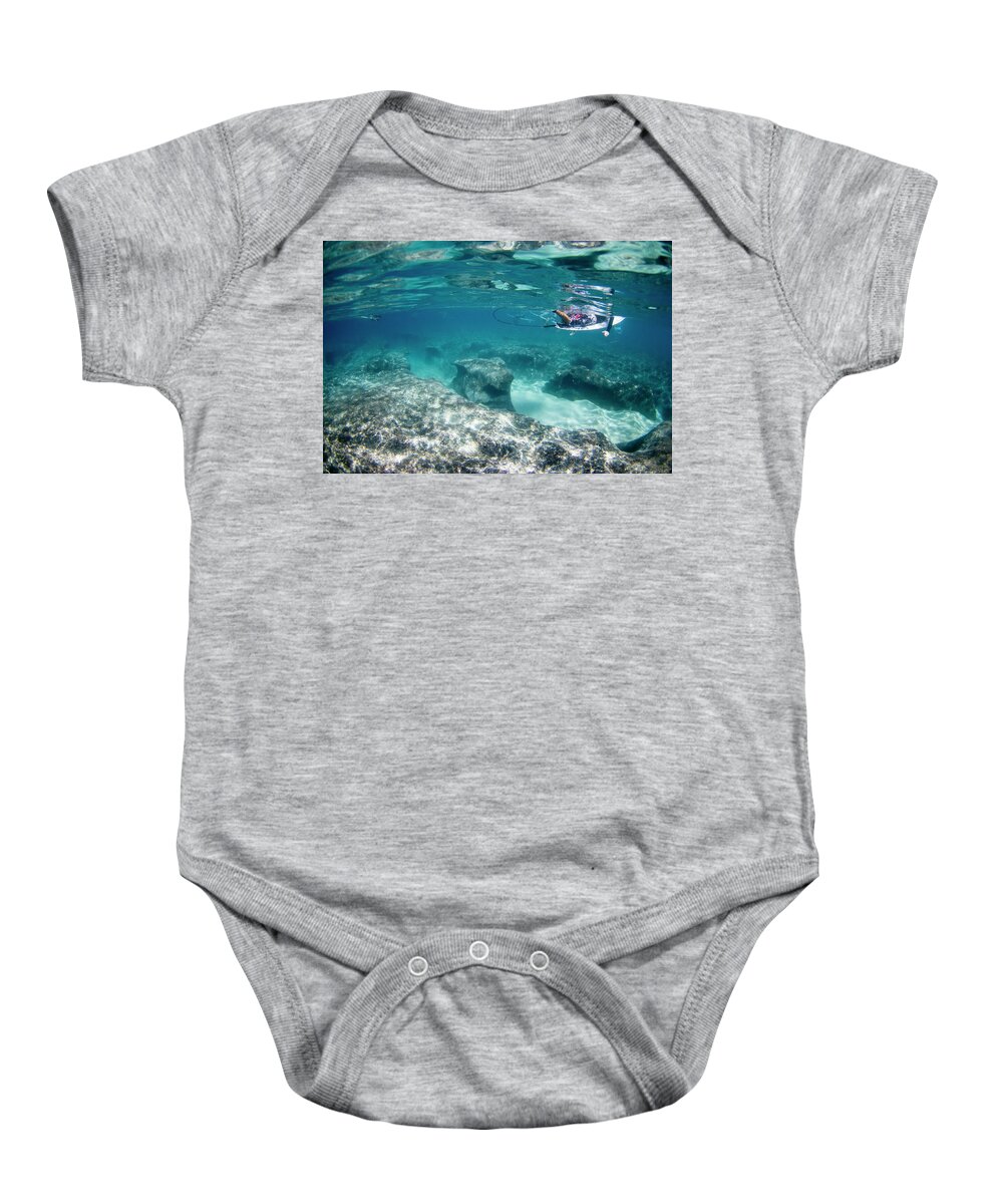 Underwater Baby Onesie featuring the photograph Reef Anvil by Sean Davey