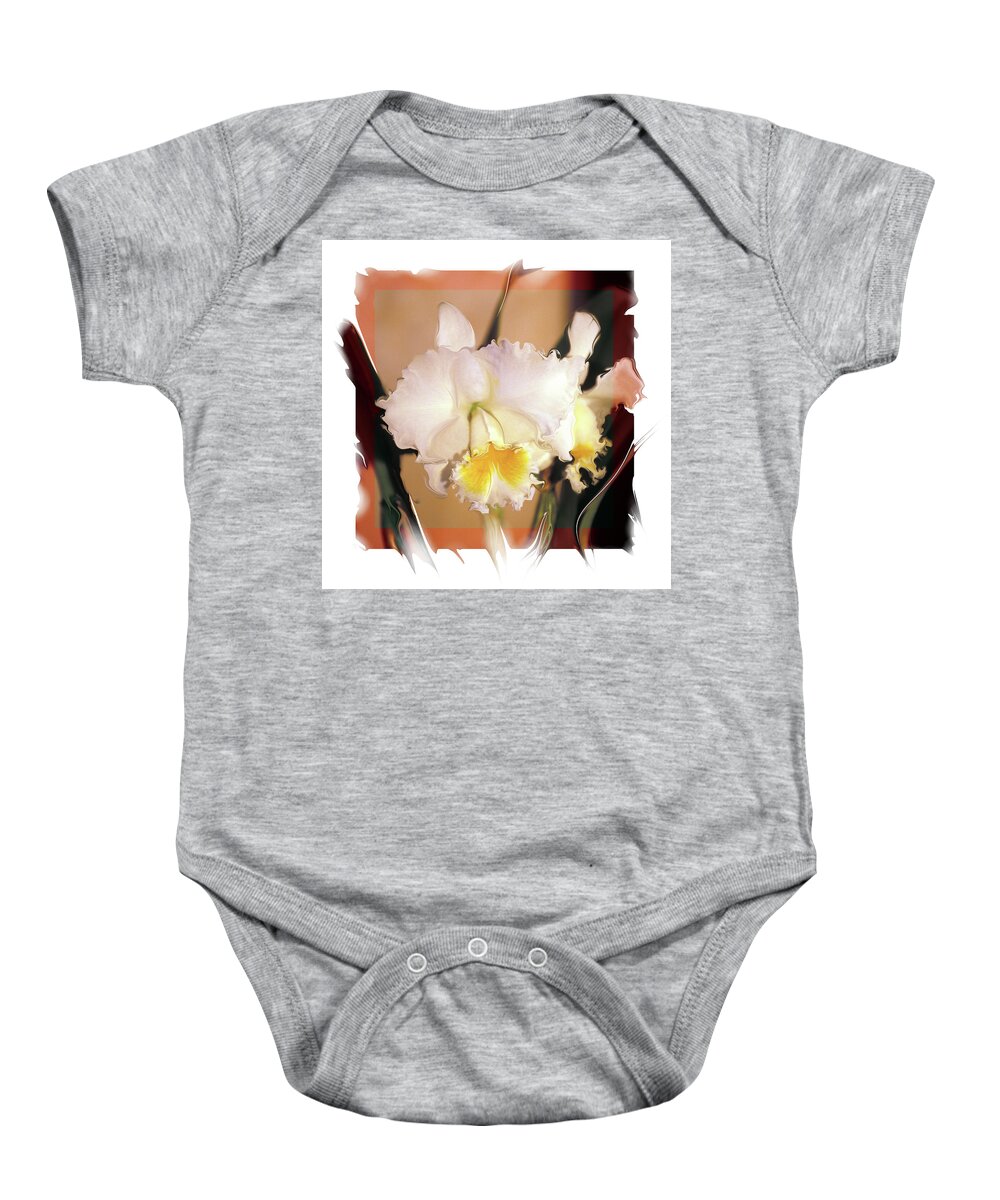 Orchid Baby Onesie featuring the photograph Reflection by Bruce Frank