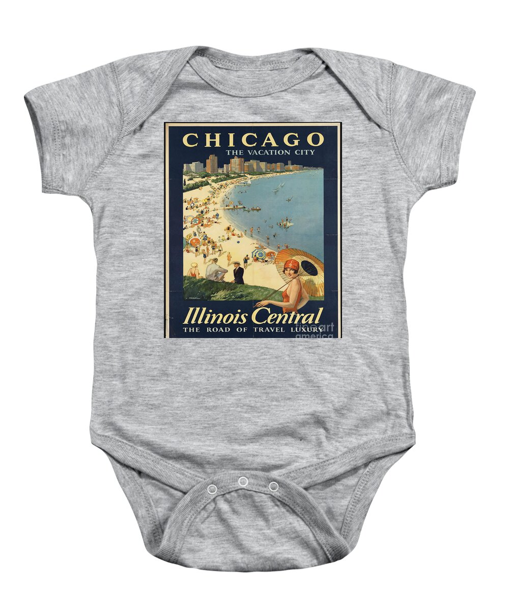Retro Baby Onesie featuring the photograph Retro Chicago by Action