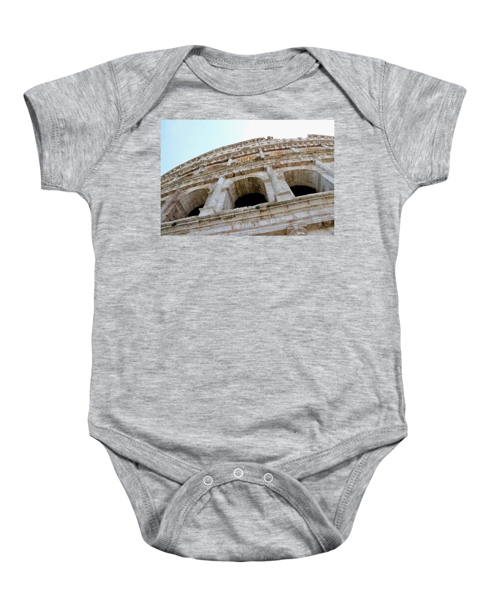 Rome Baby Onesie featuring the photograph Roman Colosseum by Jim Albritton