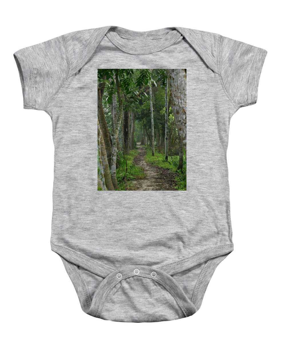 Country Road Baby Onesie featuring the photograph Rural Trail - Bangladesh by Amazing Action Photo Video