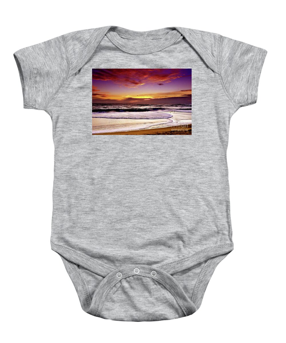 Ocean Baby Onesie featuring the photograph Sandbridge Seascape by Scott Cameron