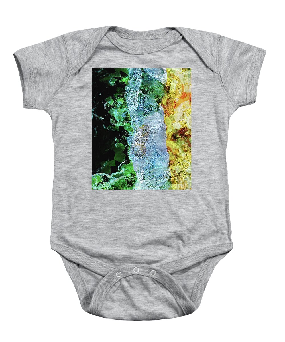 Beach Baby Onesie featuring the digital art Sea And Sands of Brazil by Phil Perkins