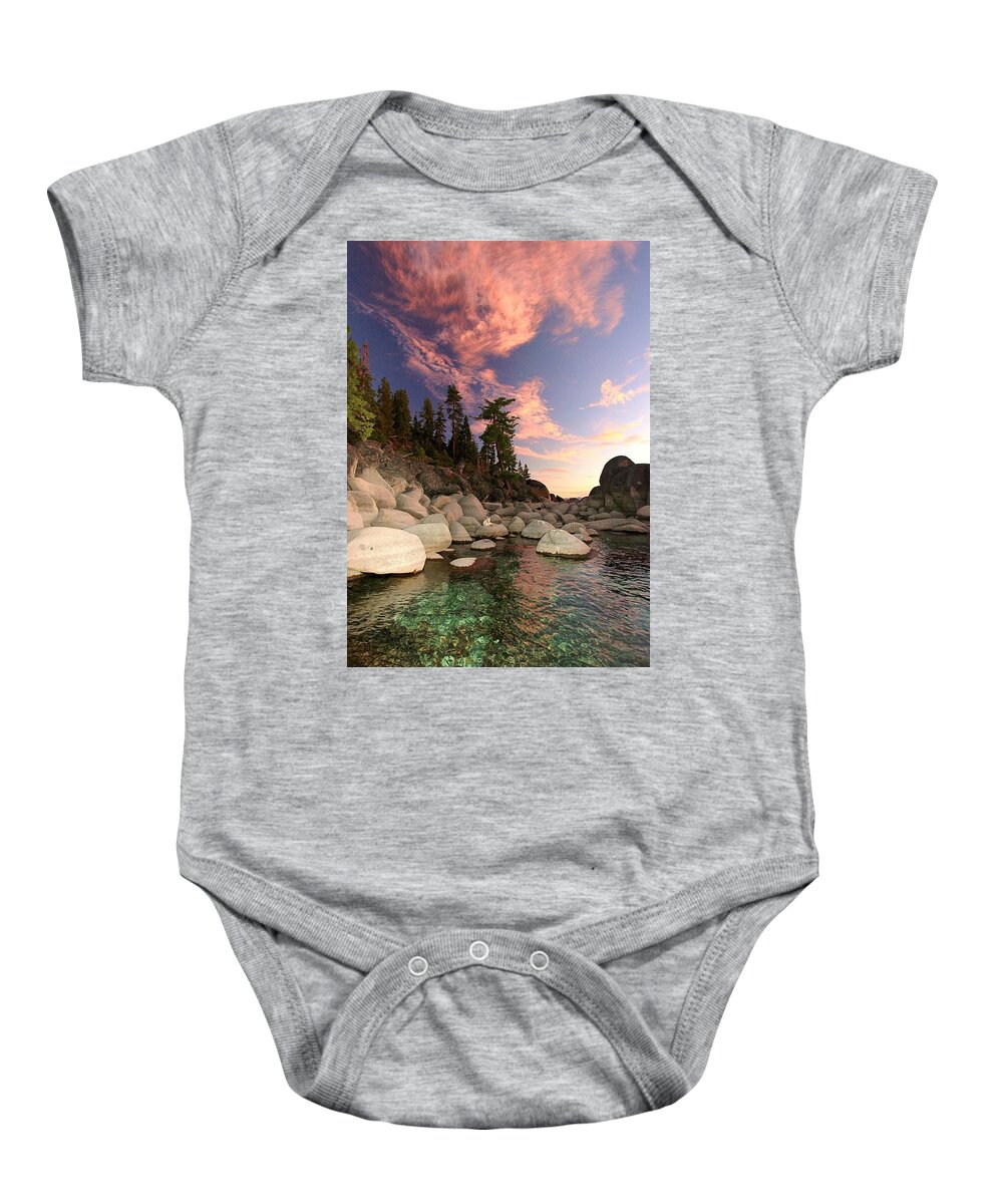 Sekani Baby Onesie featuring the photograph Sekani Twilight Portrait by Sean Sarsfield
