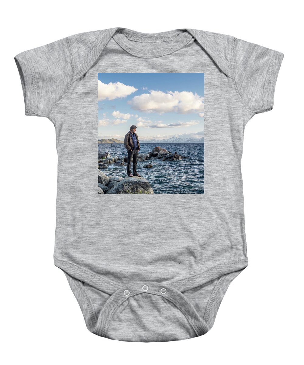 Lake Baby Onesie featuring the photograph Self Portrait 1 by Martin Gollery