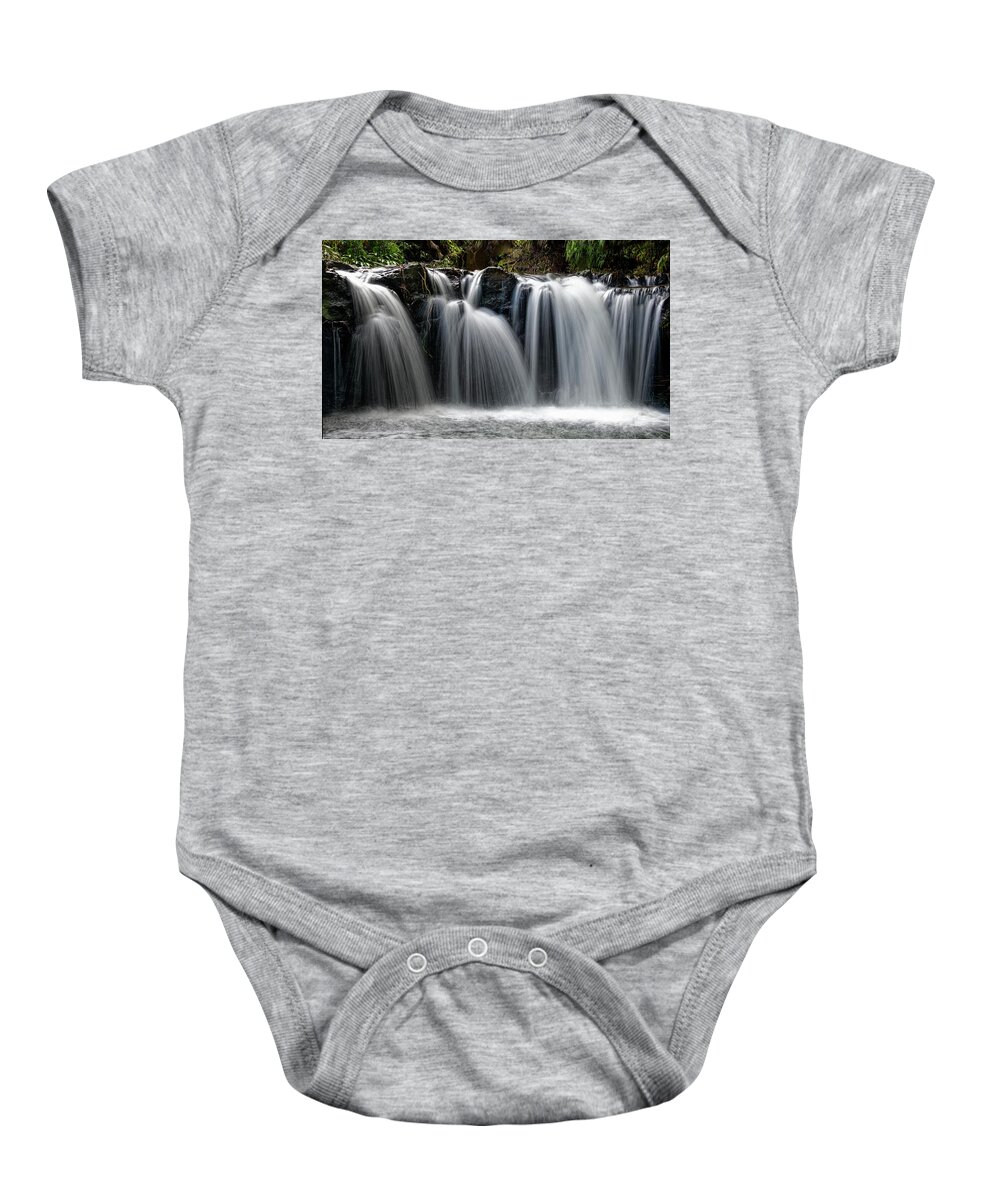 Waterfall Baby Onesie featuring the photograph Serene Waters by Heidi Fickinger