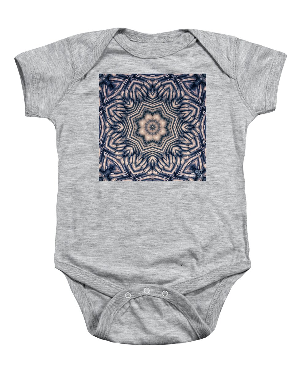 Floral Baby Onesie featuring the digital art Shape of a Flower by Phil Perkins