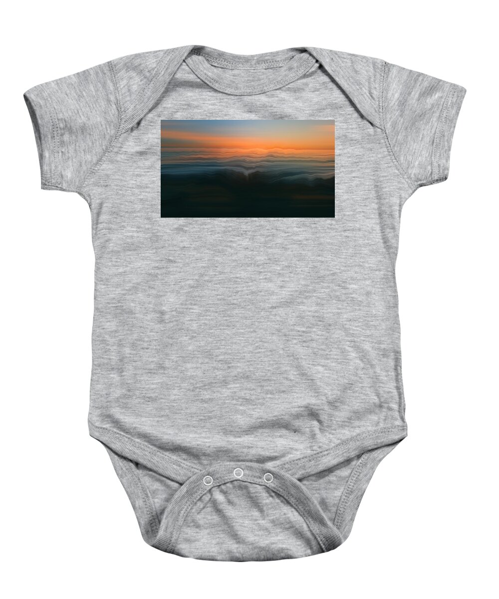Home Baby Onesie featuring the digital art Shore by Jeff Iverson