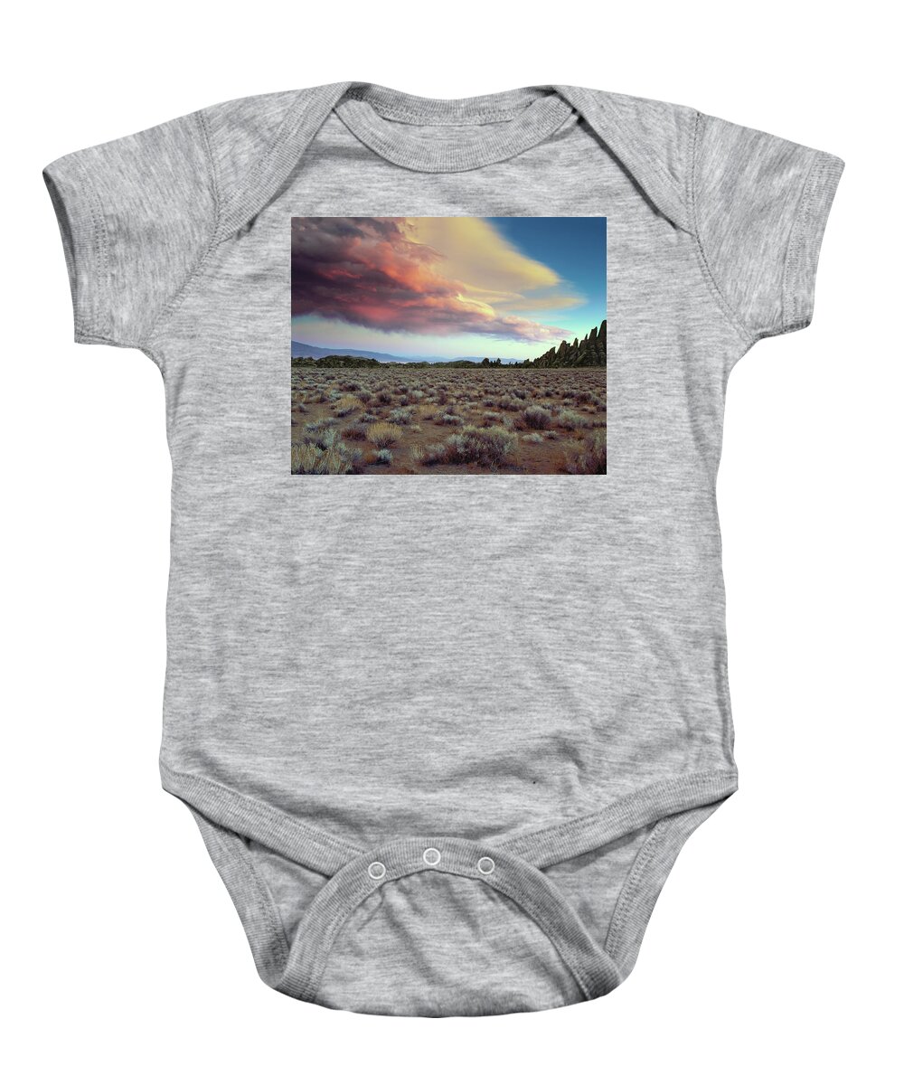 Landscape Baby Onesie featuring the photograph Sierra Crescendo by Paul Breitkreuz