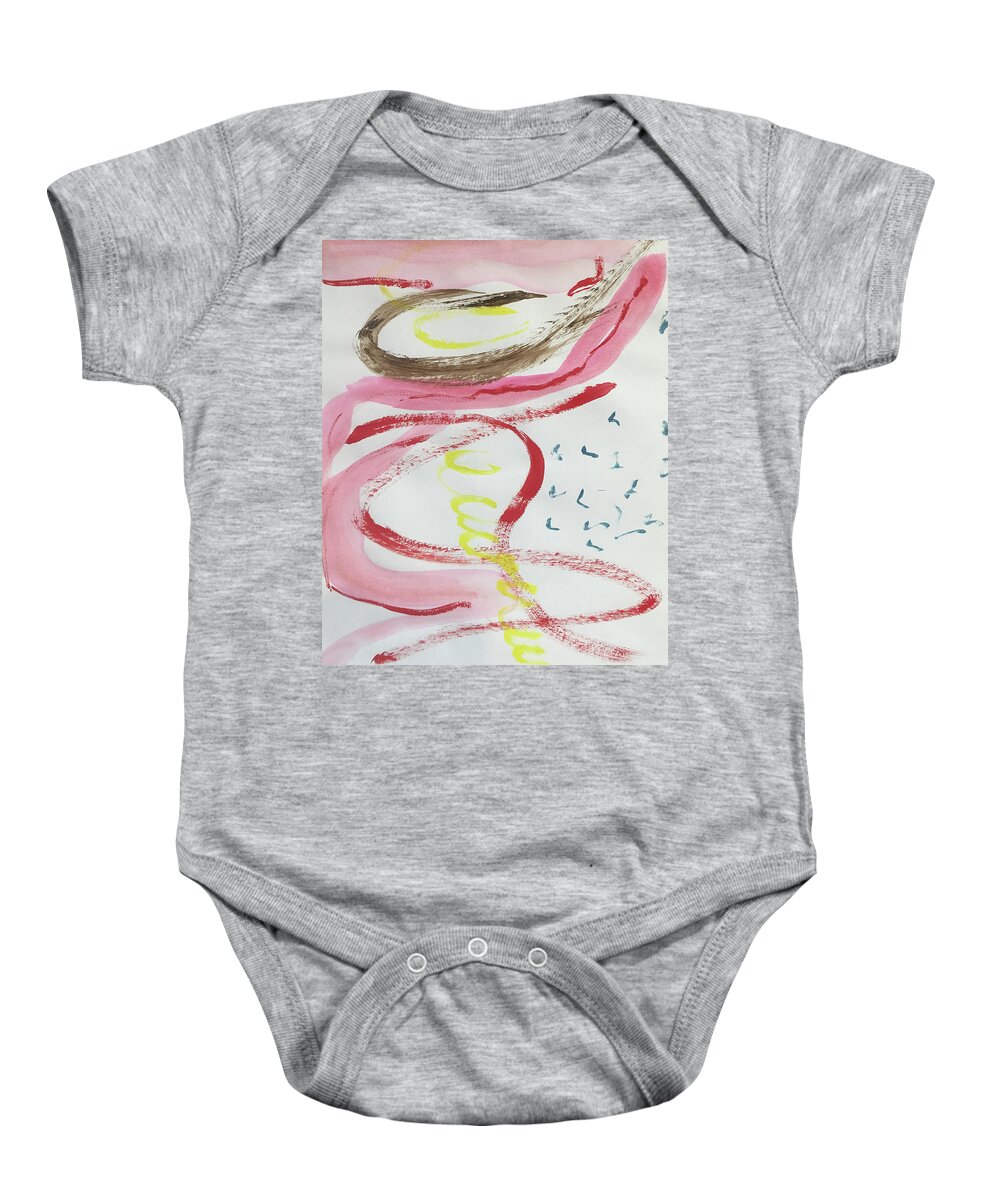 Water Baby Onesie featuring the painting Since Now by David Feder