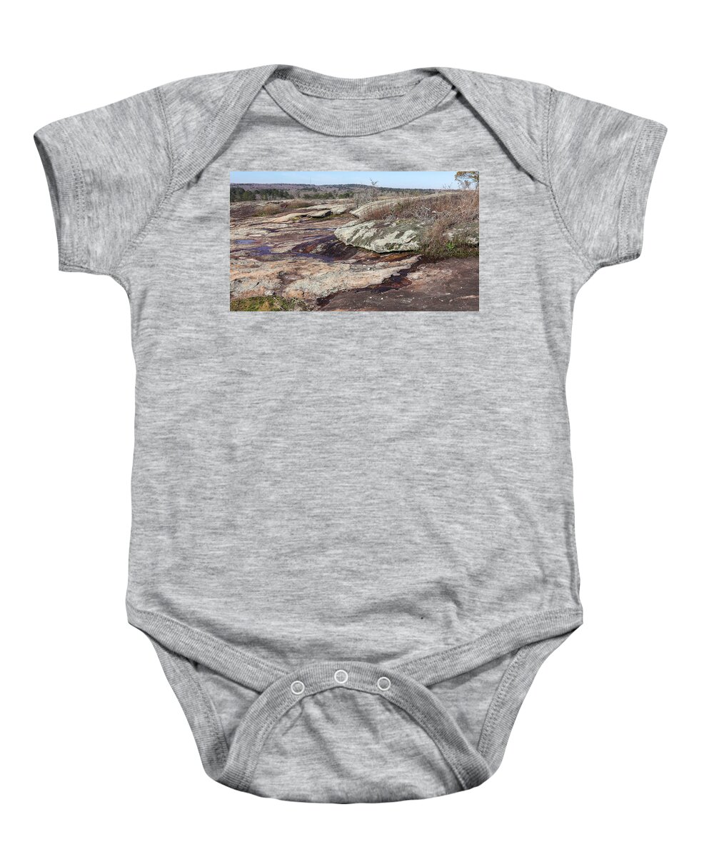 Arabia Mountain Baby Onesie featuring the photograph Some Arabia Mountain Topography by Ed Williams