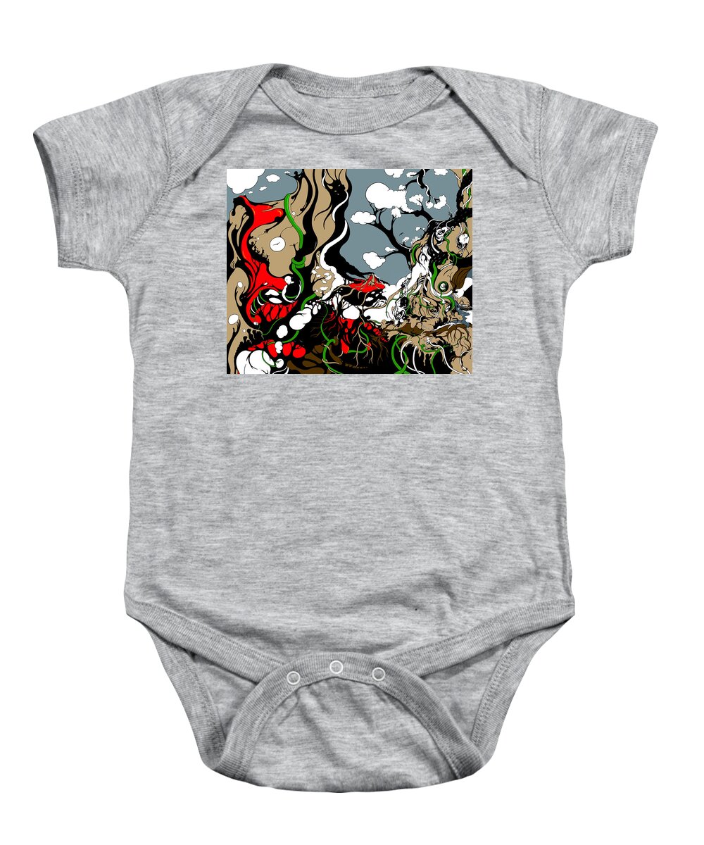 Vines Baby Onesie featuring the digital art Specialty Cut 07 by Craig Tilley