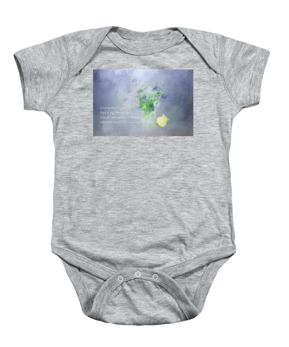 Photography Baby Onesie featuring the digital art Spring Is... by Terry Davis