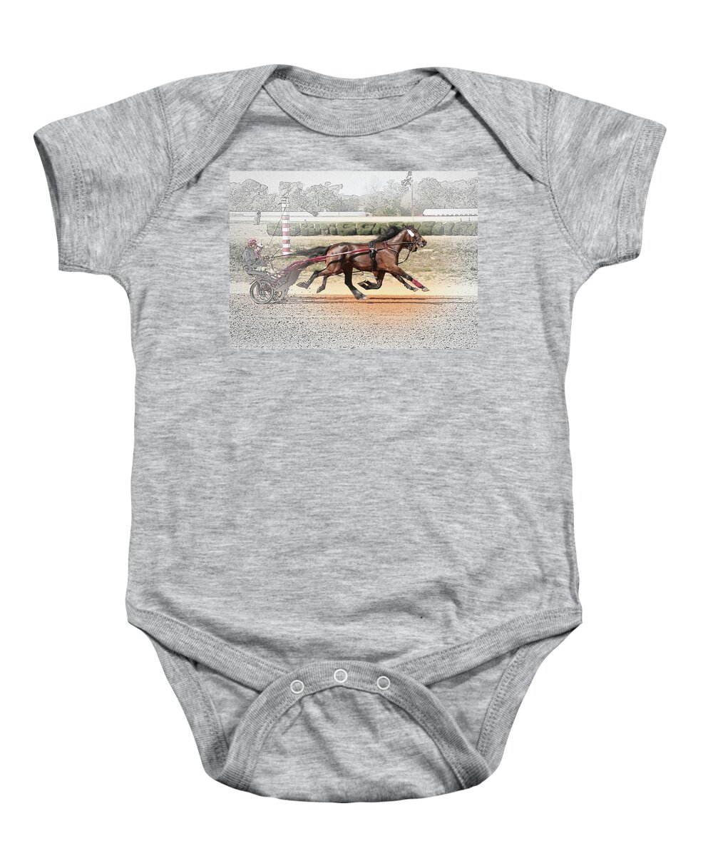 Horses Baby Onesie featuring the photograph Stepping Out by M Kathleen Warren