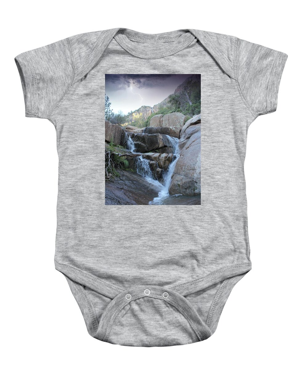 Fine Art Baby Onesie featuring the photograph Storm In The Canyon by Robert Harris