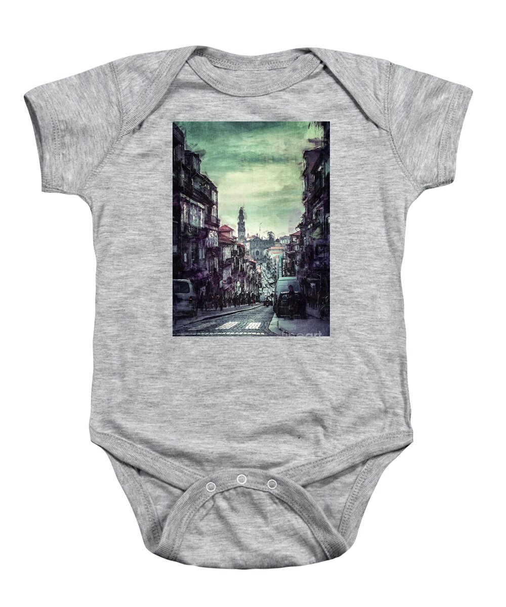 Portugal Baby Onesie featuring the photograph Streets of Portugal by Phil Perkins