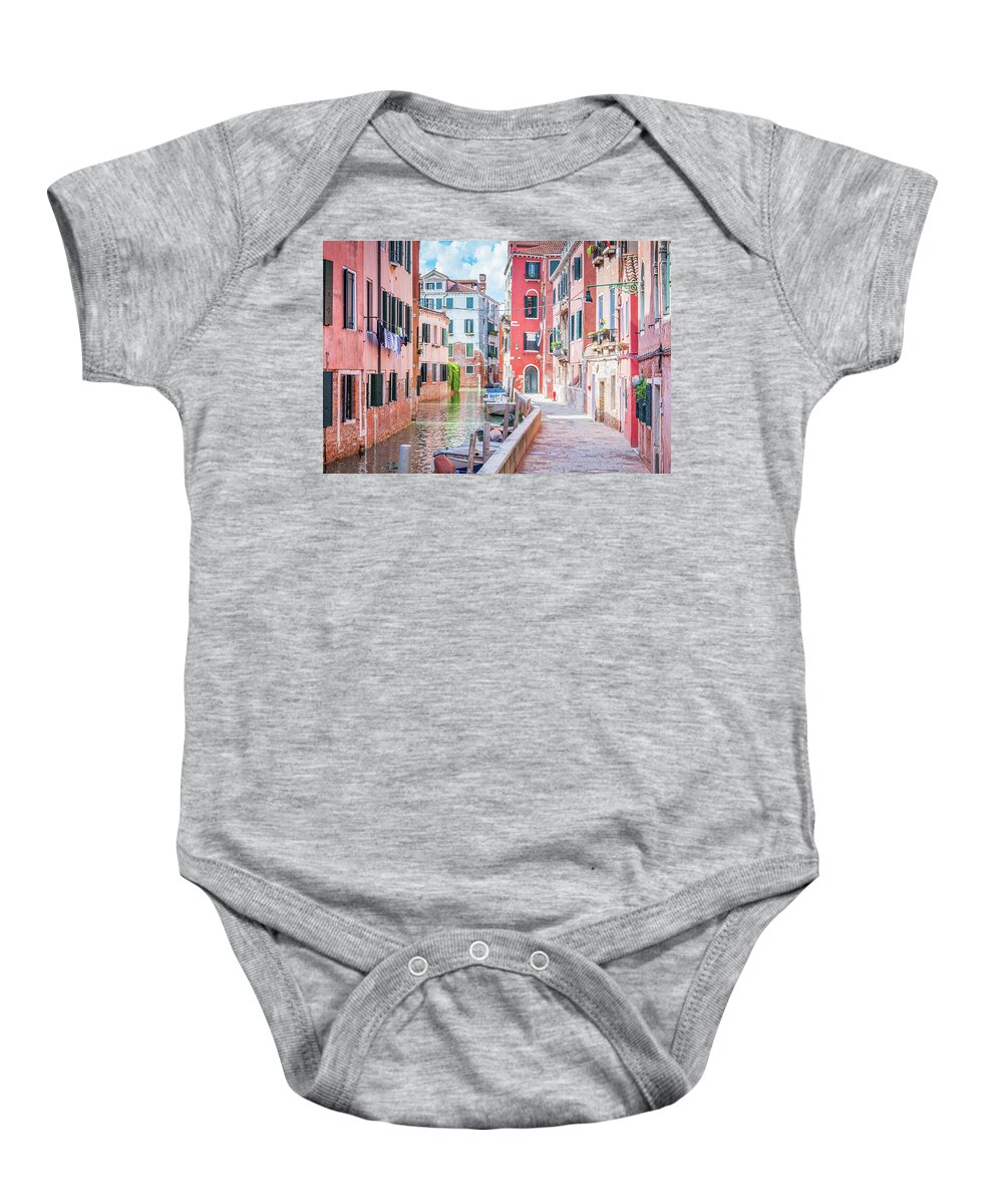 Italy Photography Baby Onesie featuring the photograph Summer Day in Venice by Marla Brown