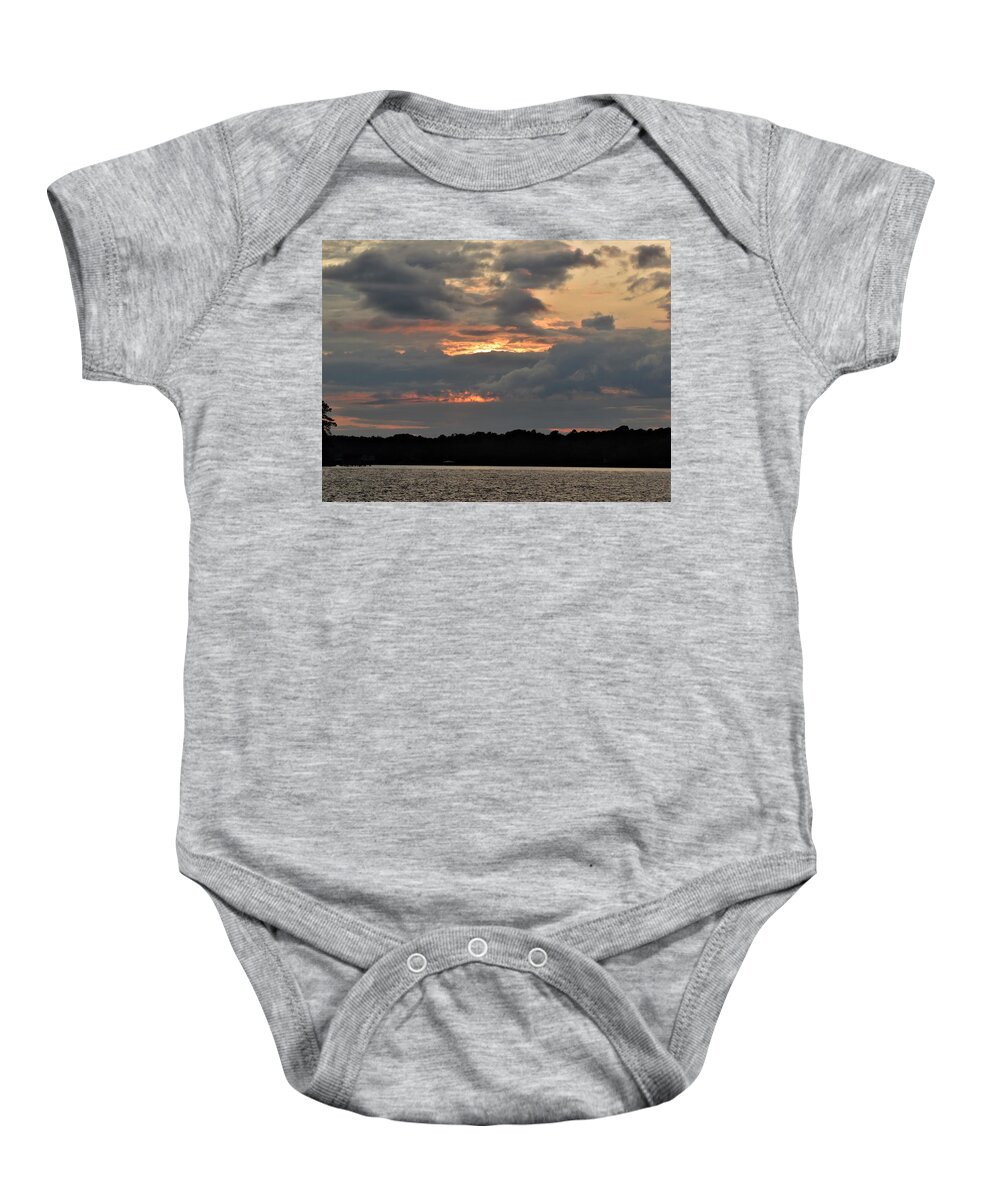 Sunset Baby Onesie featuring the photograph Sun Down For The Evening by Ed Williams