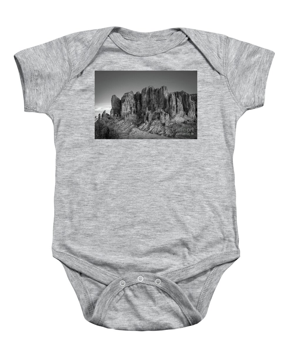 Arizona Baby Onesie featuring the photograph Superstitions Afternoon by Jeff Hubbard