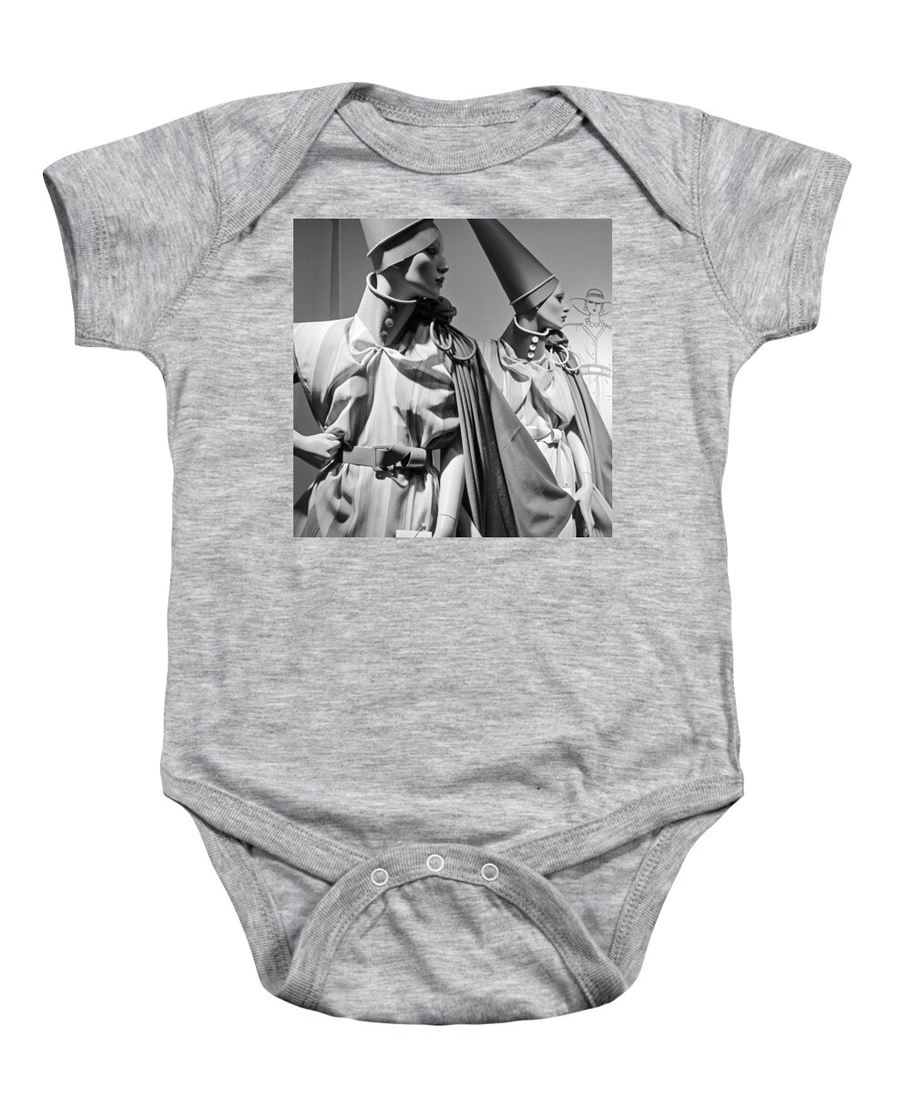  Baby Onesie featuring the photograph Sylish Mannequin in West Berlin by Roberto Bigano