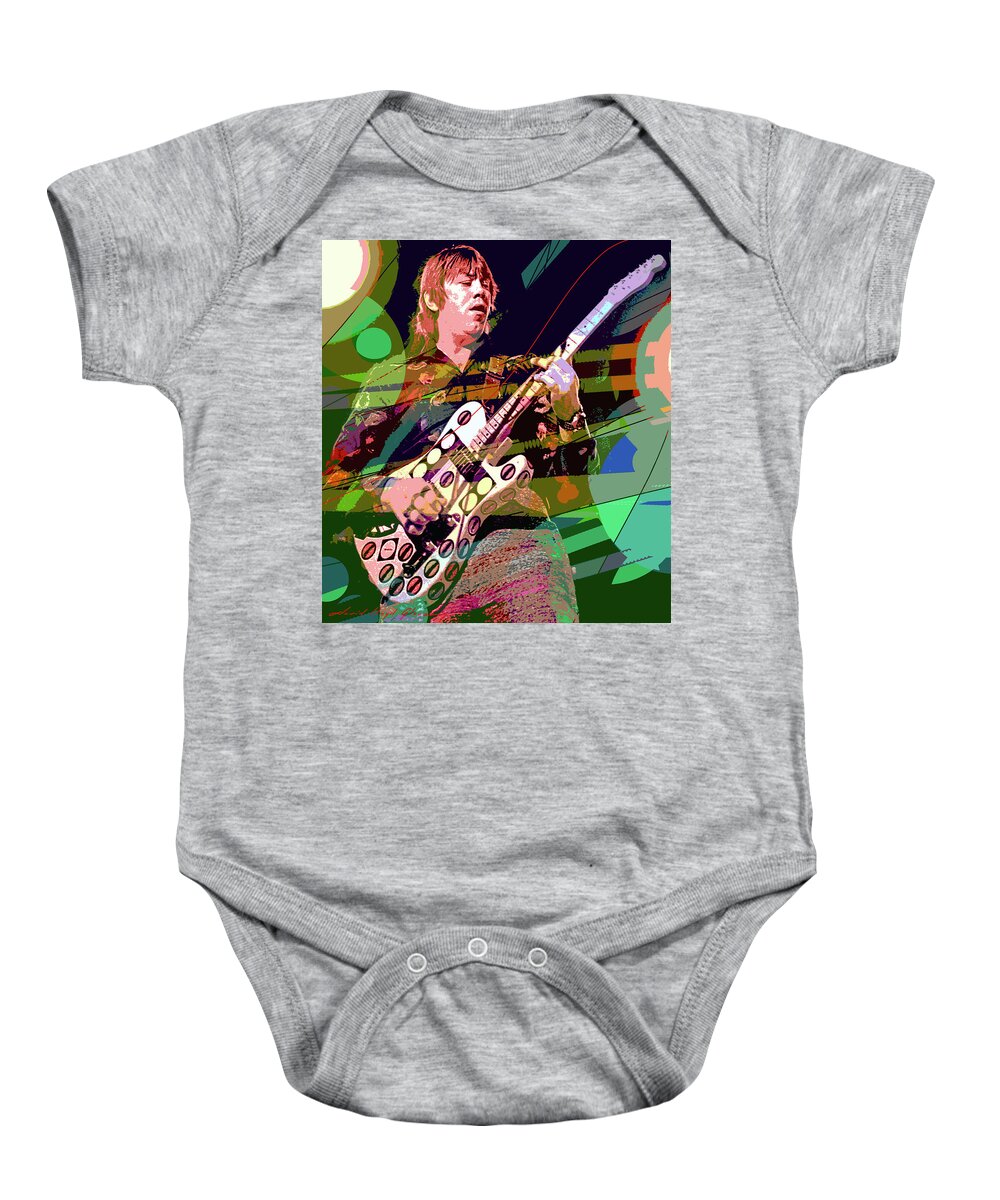 Terry Kath Baby Onesie featuring the painting Terry Kath 25 Or 6 To 4 by David Lloyd Glover