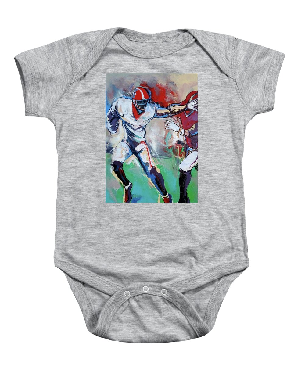 Seal The Deal Baby Onesie featuring the painting The Deal by John Gholson