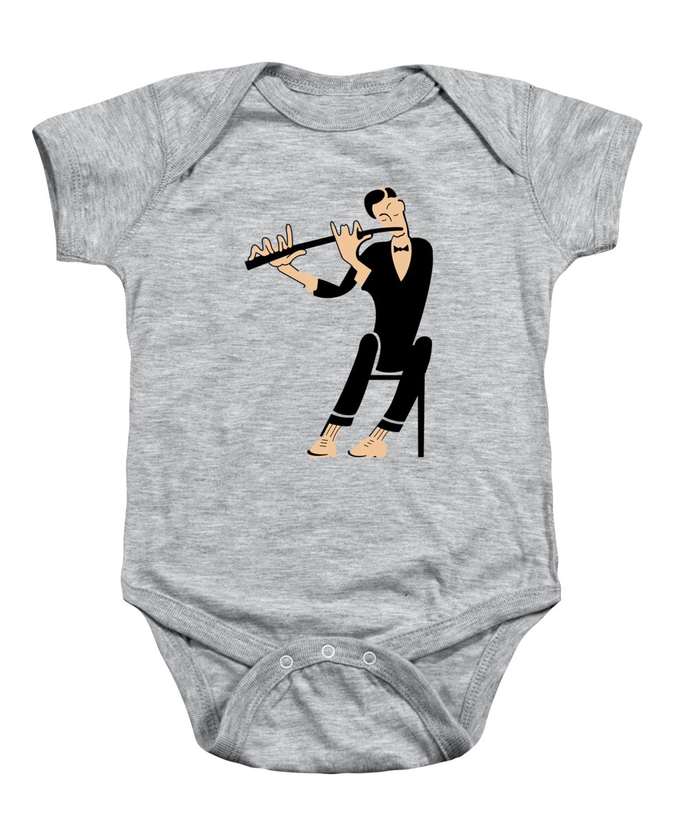 Flute Baby Onesie featuring the photograph The Flutist by Mark Rogan