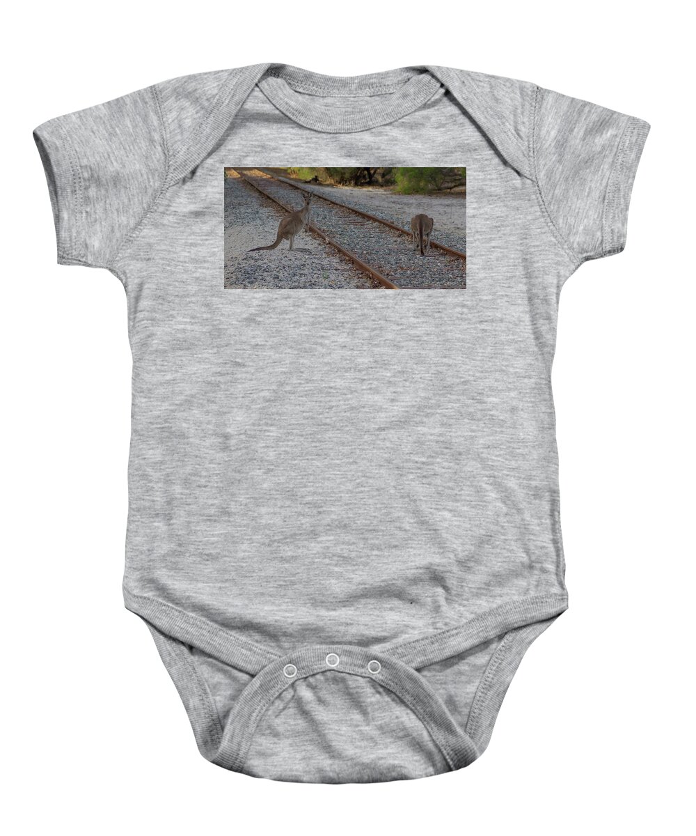 Landscape Baby Onesie featuring the photograph The Lookout by Tania Read