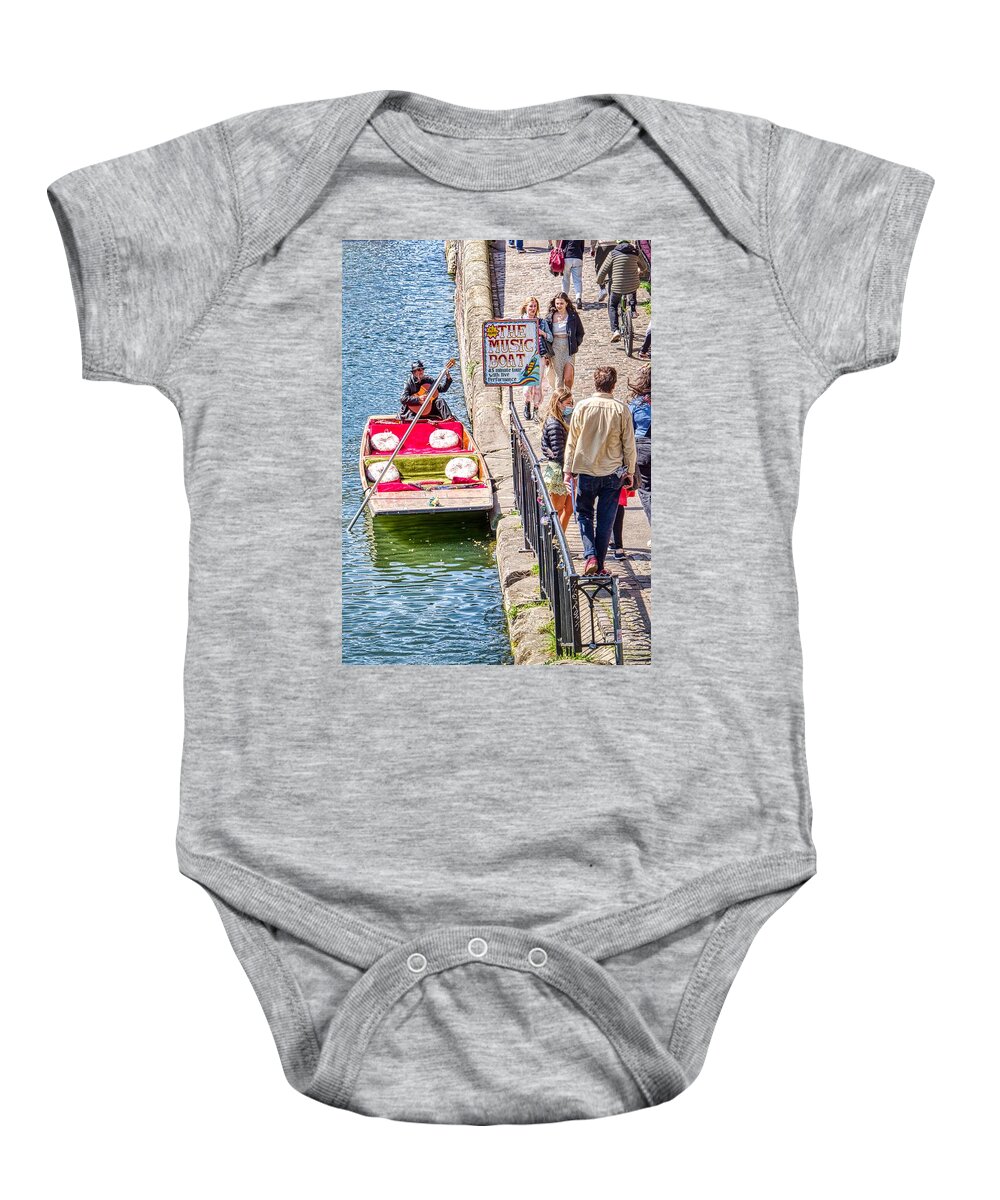 The Music Boat Baby Onesie featuring the photograph The Music Boat by Raymond Hill