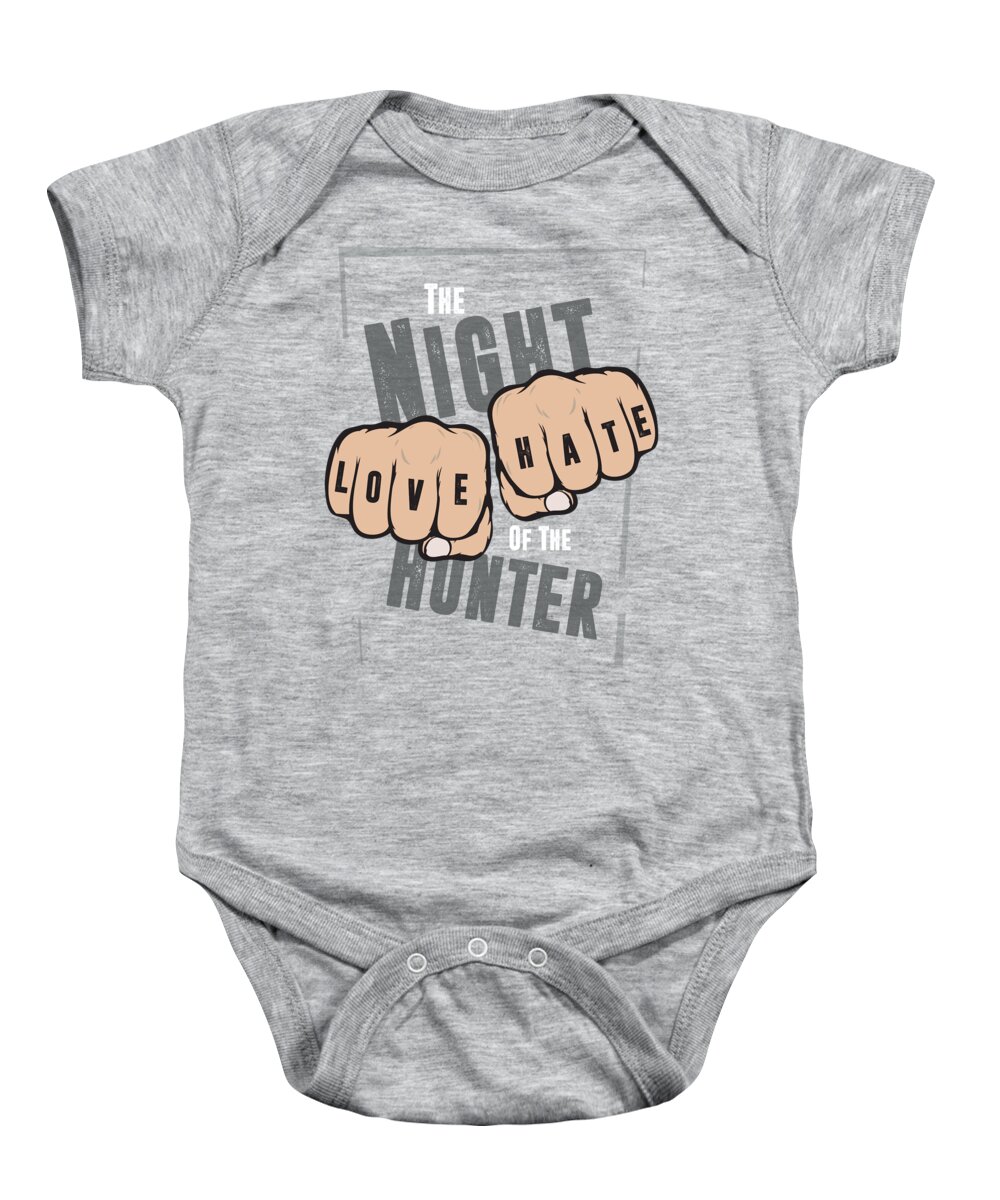 The Night Of The Hunter Baby Onesie featuring the digital art The Night of the Hunter - Alternative Movie Poster by Movie Poster Boy
